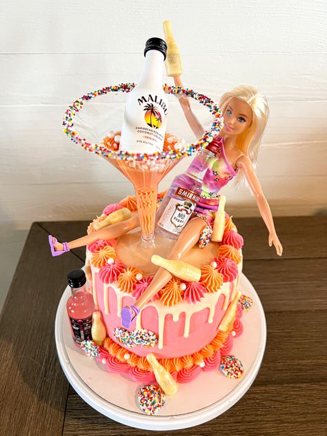 18th Barbie Cake, Barbie Theme 21st Birthday, 21 Barbie Cake, 20th Birthday Cake Barbie, Barbie Cake 21st Birthday, Barbie Bachelorette Cake, Pink Cake Barbie, 21 Cake Ideas 21st Birthday Girl, 18th Birthday Cake Barbie