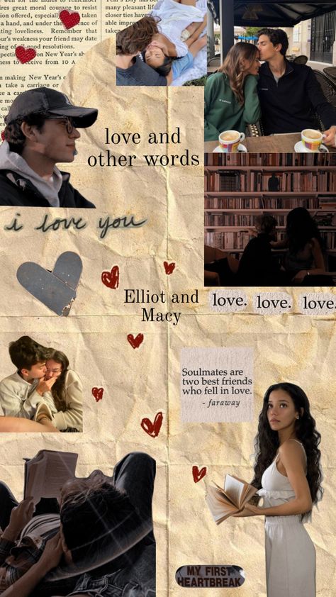 Love and other words 💗#bookshuffle #loveandotherwords #elliotpetropoulus #macysorensen #elliotandmacy #love Love And Other Words Aesthetic Elliot, Love Thereotically Book Aesthetic, Love And Other Words Fanart, Love And Other Words Aesthetic, Elliot And Macey, Love And Other Words Book, Olivia And Elliot, Love And Other Words, Elliot Love And Other Words