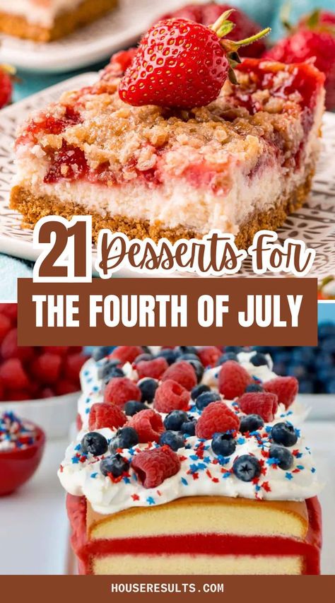 Independence Day, which is also called the Fourth of July, involves a long day of barbecuing and feeding the crowd, and it deserves to be wrapped up with some treats. The Best 4th Of July Desserts, Best July 4th Desserts, 4rh Of July Dessert, Dessert Recipes For 4th Of July, Desserts For 4th Of July Parties, Easy Desserts For Fourth Of July, Dessert For The 4th Of July, 4tg Of July Dessert, Forth Of July Food Desserts