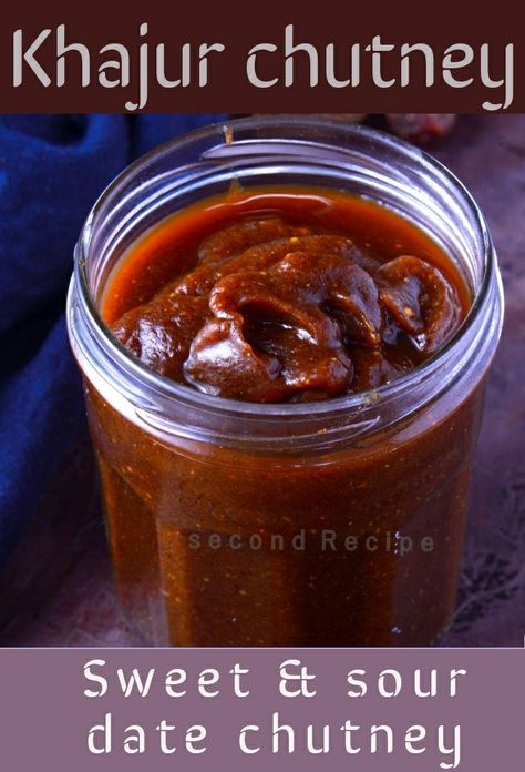 Chutney Sauce, Indian Pickle Recipe, Indian Chutney Recipes, Date Chutney, Tamarind Chutney, Chaat Masala, Chutney Recipes, Indian Snacks, Tamarindo