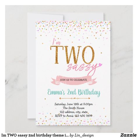 Im Two Sassy Birthday, Two Beautiful Birthday Theme, Two Sassy Birthday Party Girl, Toddler Girl 2nd Birthday Themes, Two Sassy Birthday Party, Second Birthday Girl Theme Winter, 2nd Girls Birthday Party Ideas, Girl Second Birthday Themes, Girl 2nd Birthday Party Ideas