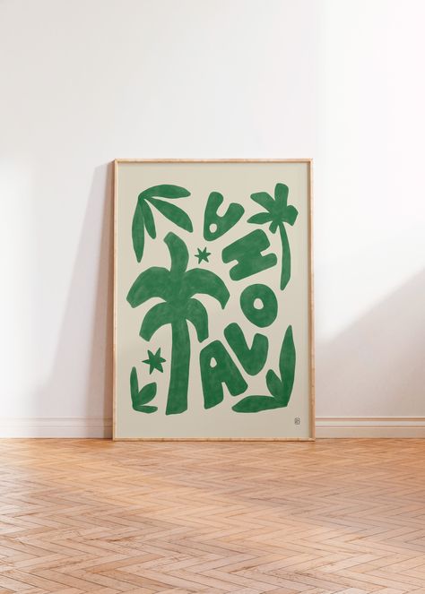 Vintage Aloha Poster, Hawaii inspired Wall Art, Retro living room Digital Print, Abstract Palm Tree Poster, Aesthetic Hawaiian art print Abstract Palm Tree, Hawaiian Wall Art, Amsterdam Flower Market, Record Wall Art, Retro Living Room, Hawaii Wall Art, Tree Poster, Aloha Print, Tulips Art