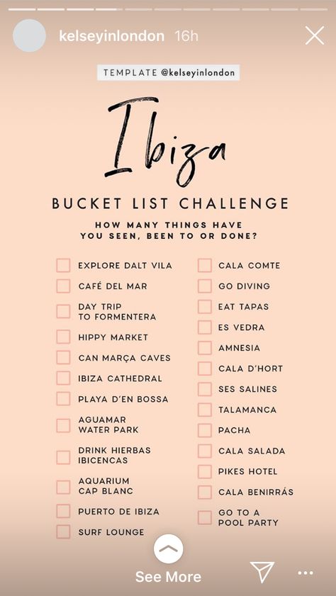 Ibiza Bucket List, List Challenges, Travel Wishlist, Travel Bucket List, Travel Bucket, Travel Ideas, Day Trip, Ibiza, Sake