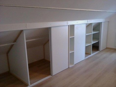 #homedesignideas #interiordesign #roomdecor #room Loft Room Ideas, Small Space Storage Bedroom, Bedroom Storage For Small Rooms, Attic Design Ideas, Storage Hacks Bedroom, Attic Bedroom Storage, Diy Bedroom Storage, Attic Bedroom Designs, Attic Closet