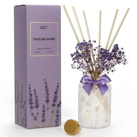 Lavender Room Decor, Calming Room Ideas, Lavender Diffuser, Oil Reed Diffuser, Lavender Room, Scent Sticks, Essential Oil Reed Diffuser, Flower Bedroom, Lavender Fragrance