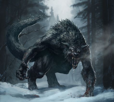 Cryptid Oc, Pathfinder Rpg Characters, Werewolf Drawing, Werewolf Art, Vampires And Werewolves, Blood Art, Creature Drawings, Alien Creatures, Mythical Creatures Art