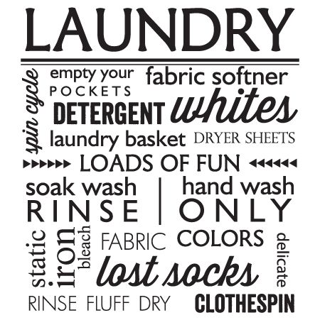 Laundry Subway Wall Art White Laundry Basket, Laundry Quotes, Wall Decals Laundry, Kitchen Wall Decals, Home Laundry, Vinyl Wall Quotes, Laundry Room Signs, Laundry Decor, Quote Decals