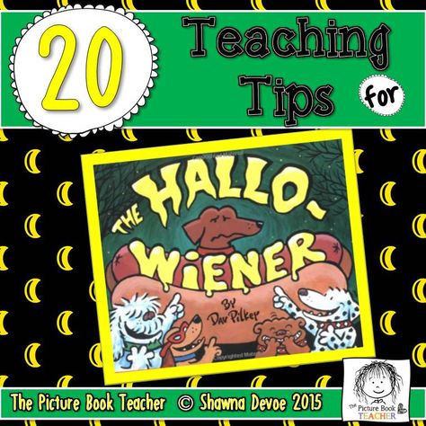 The Picture Book Teacher's Edition: The Hallo-wiener by Dav Pilkey - Teaching Ideas October Math Activities, Reading Skills And Strategies, Storytime Activities, Math Fact Games, October Math, Dav Pilkey, October Activities, Halloween Stories, Halloween Classroom