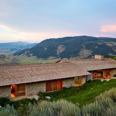 Cedar Shingle Roof, Jackson Wyoming, Jackson Hole Wyoming, Highland Homes, Wood House, Modern Cabin, Jackson Hole, Mountain House, Stone House