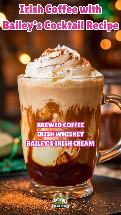 Baileys And Coffee Recipe, Irish Cream Recipes, Baileys And Coffee, Winter Drinks Alcoholic, Alcoholic Coffee, Baileys Recipes Drinks, Alcoholic Coffee Drinks, Homemade Baileys Irish Cream, Baileys Irish Cream Recipes