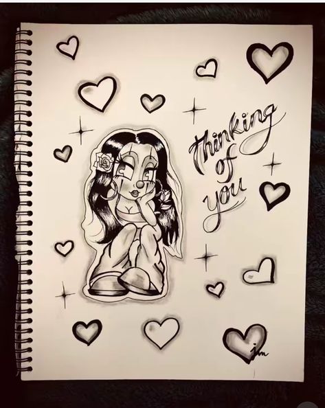 Latina Drawing, Chicano Pfp, Old School Love Drawings, Chicano Letters, Latina Wallpaper, Chicano Drawing, Chicana Aesthetic, Chicana Art, Sick Drawings