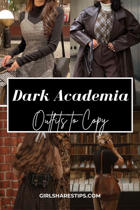 Scholar Outfits Aesthetic, Dark Academia Whats In My Bag, Dark Academia Thrifting, Gothic Librarian Outfit, Dark Academia Workout Outfit, Dark Academia On A Budget, Feminine Dark Academia Outfit, Dark Academia Date Outfit, Dark Academia Clothes Women