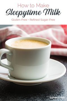 Sleepy Milk Recipe (To Help You Fall and Stay Asleep) Warm Milk Recipe, Moon Milk Recipe, Gluten Free Drinks, Sleep Drink, Hot Drinks Recipes, Vegetable Drinks, Food Sensitivities, Granola Recipes, Milk Recipes