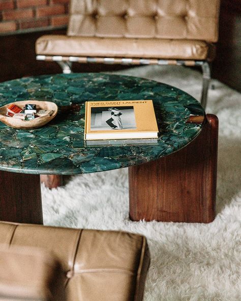 Currently coveting. 1. Fitz Swivel Chairs by @vuue.com.au | @rumeysameteakbay 2. Santoro Coffee Table by | @moz_interiors 3. Bacio Chair by @mrrosscassidy | @tuluhome Show us what you're coveting with #mycb2 Agate Coffee Table, Outside Coffee Table, Funky Coffee Table, Living Room Round Coffee Table, Green Marble Coffee Table, Green Marble Table, Statement Coffee Table, Coffee Table Minimal, Green Coffee Table