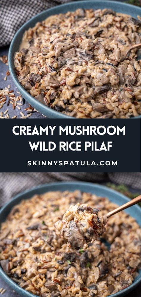 Wild Rice Recipes Side Dishes, Rice Recipes Side, Mushroom Wild Rice, Vegetarian Rice Dishes, Vegetarian Rice, Wild Rice Pilaf, Wild Rice Recipes, Wild Rice Casserole, Pilaf Recipes