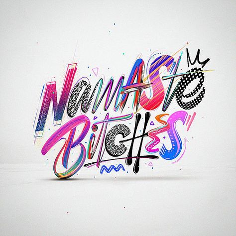 Namastè Bitches Font Design Ideas, Typographic Artwork, Logo Artwork, Hand Lettering Tutorial, Creative Lettering, Lettering Tutorial, Grid Design, Font Design, Typography Letters