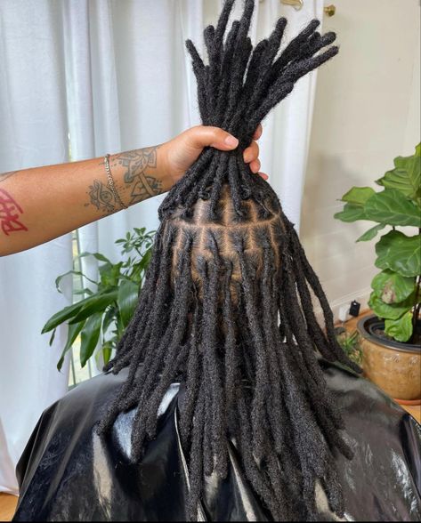 Thick Loc Styles Men, Thick Loc Styles, Loc Styles Men, Semi Freeform Locs, Black Hair Locs, Men Locs, Thick Dreads, Mens Dreadlock Styles, Women With Dreadlocks