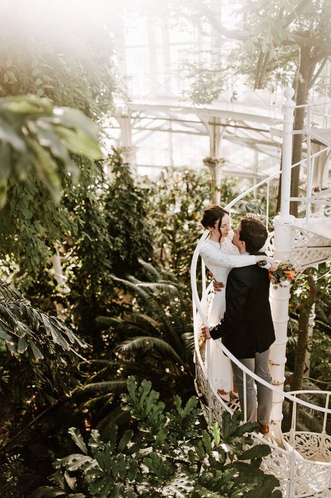 Our Dreamy Copenhagen Elopement ~ Copenhagen Botanical Garden Palm House / Lace Ivy and Oak Wedding Dress, Denmark / Wedding Elopement Photography / RG Daily Blog, Rebecca Goddard Copenhagen Elopement, Botanical Garden Photo Shoot, Denmark Wedding, Copenhagen Wedding, Glass House Wedding, Shooting Couple, Palm House, Botanical Gardens Wedding, Engagement Pictures Poses