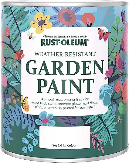 Refresh your garden furniture, fence and walls with Rust-Oleum Garden Paint and make your outdoors truly great with a beautiful matt finish Easy to apply with no need to sand, prime, topcoat, wax or varnish; renovate plaster, wood, brick and stone or any suitably primed rigid surface like metal and plastic Painted Garden Furniture, Portland Stone, Stone And Wood, Fence Paint, Brick Stone, Rust Oleum, Painting Accessories, Paint Primer, Garden Painting