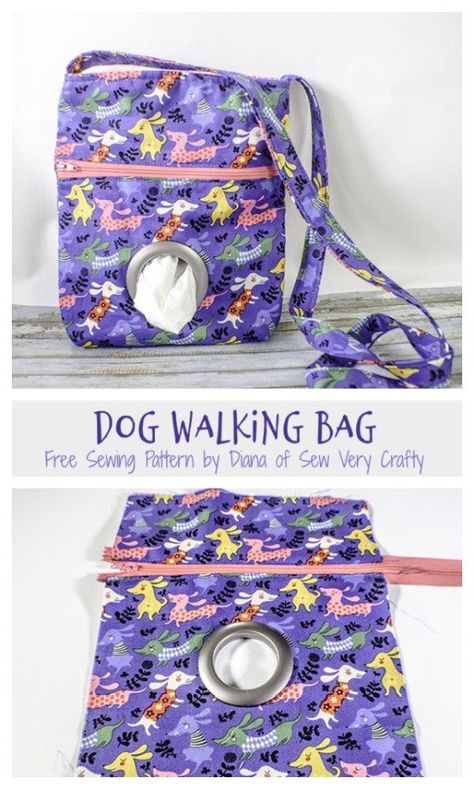 Crossbody Dog Walking Bag – Sew and Sell Sew And Sell, Bag Holder Pattern, Dog Waste Bag Dispenser, Dog Treat Bag, Dog Waste Bag Holder, Dog Treat Pouch, Dog Walking Bag, Fabric Sewing Patterns, Walking Bag