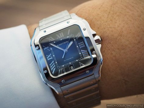 Cartier Santos Watch, Live Pictures, Used Watches, Cartier Santos, Fashion Suits For Men, Watches Unique, Men Style Tips, Square Watch, Beautiful Watches