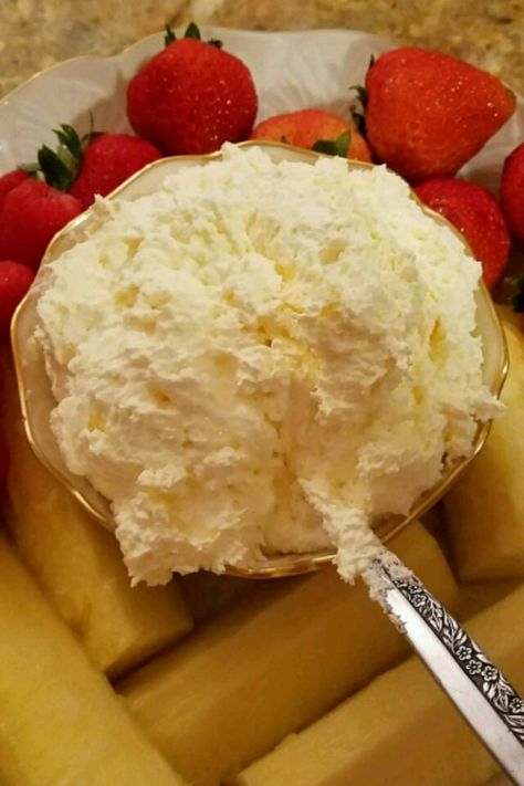 Amaretto Fruit Dip Recipe, Amaretto Fruit Dip, Fluff Dip For Fruit, Fruit Fluff Dip, Cool Whip Fruit Dip, Fruit Fluff, Dip For Fruit, Fluff Dip, Fruit Dips