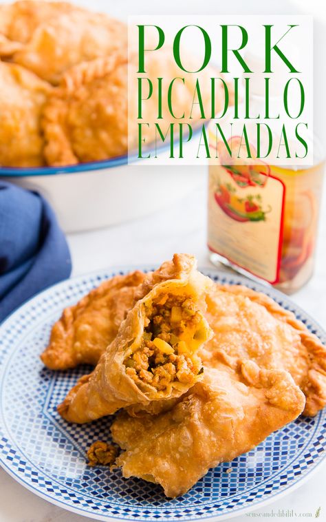 #sponsored What are these called: empanadas? Pastelillos? Empanadillas? My friends @WisconsinPorkAssociation and I both agree that these Pork Picadillo Empanadas, featuring flavorsome, high-quality ground Pork are a huge hit! Try these savory pork and potato filled handheld pastries for lunch or dinner. #pork #picadillo #empanadas #porkpicadillo #pastelillos #empanadillas #lunch #senseandedibility via @ediblesense Picadillo Empanadas, Handheld Meals, Pork Empanadas, Dinner Pork, Potato Filling, Ground Pork Recipes, Pastry Shells, Empanadas Recipe, Flaky Pastry