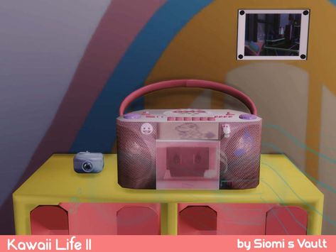 Sims 4 Cc Radio, Sims 4 Record Player, Pink Radio, Cc Folder, Sims Builds, Sims 4 Clutter, Sims 4 Cc Folder, Summer Wines, Wine Set