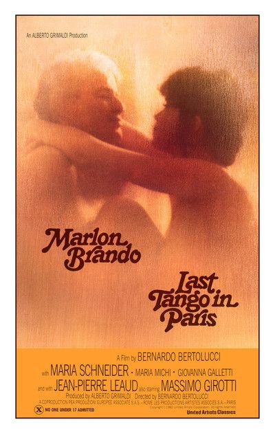 Last Tango in Paris movie poster Jean Pierre Leaud, Paris Movie, Maria Schneider, Last Tango In Paris, Bernardo Bertolucci, Film Vintage, Paris Poster, Cinema Posters, Marlon Brando