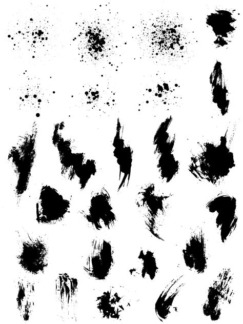 Splatter Drawing, Vector Graphics Design, Paint Strokes, Grunge Textures, Photoshop Brushes, Free Vector Graphics, Drawing Poses, Paint Splatter, Digital Graphics