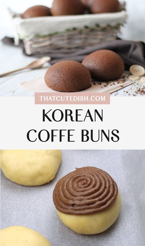 korean coffee buns Korean Bread Recipe, Coffee Buns, Korean Coffee, Paris Baguette, Korean Dessert, A Glass Of Milk, Sweet Buns, Coffee Making, Tea Time Snacks