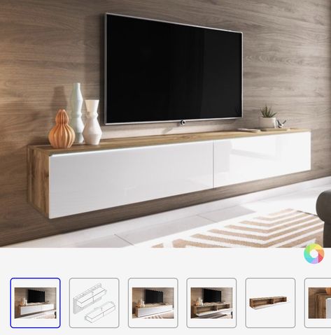 Floating Tv, Loft Stil, Mobile Tv, Modern Loft, Home Cinema, Modern Tv Stand, Tv Stands And Entertainment Centers, Modern Tv, High Gloss White