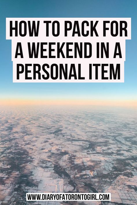 Flying without a carry-on? Here's your ultimate guide on how to efficiently pack in just a personal item for a weekend trip! How To Pack For A Weekend Trip In A Backpack, How To Pack A Carry On For A Weekend, How To Pack In A Backpack For A Weekend, Pack For Weekend Trip, Packing For Weekend Trip, Pack In A Personal Item, Weekend Travel Packing, Pack For A Weekend Trip, Packing For A Weekend Trip