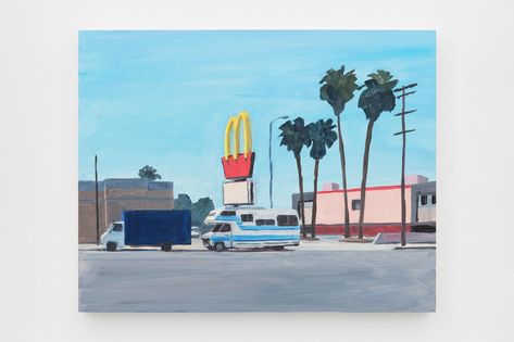 Los Angeles Street, Jean Philippe, Los Angeles Art, Artist Books, French Artists, Art Exhibition, Great Artists, Landscape Paintings, Oil On Canvas