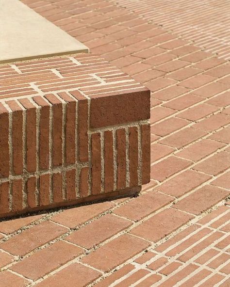 Pavement Design, 2022 Picture, Paving Design, Brick Detail, Brick Paving, Garden Paving, Brick Architecture, Urban Furniture, Brick Facade