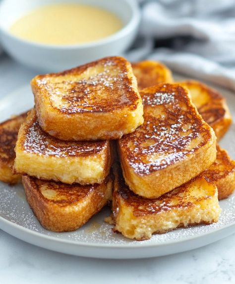 Hawaiian Roll French Toast Recipe King Hawaiian French Toast, Hawaiian Roll French Toast Casserole, Hawian Roll Recipes, Kings Hawaiian French Toast, Hawaiian Bread French Toast, Hawaiin Bread, Hawaiian Roll French Toast, Hawaiian Buns, French Toast Bake Overnight