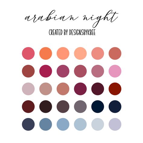 Arabic Color Palette, Moscow Midnight Color Palette, Night Time Color Palette, Arabian Night Color Palette, City At Night Color Palette, Color Plattes, Night Color Palette, Dream Color Palette, Colour Reference