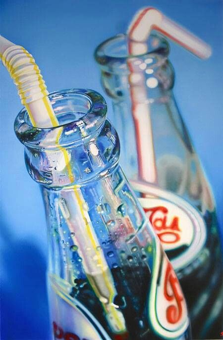 Sarah Graham Hockney Paintings, David Hockney Paintings, Sarah Graham, Hyperrealistic Art, Hyper Realistic Paintings, Realistic Oil Painting, David Hockney, Drink Me, Gcse Art