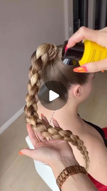 13K likes, 65 comments - allbraidseveryday no February 13, 2023: "Rope Braid👸🏼 • Author @ulyana_nik_hairstylist • #weddinghairinspo #cabellorubio #pein..." Rope Braid Ponytail, Rope Braid Hairstyles, Rope Braided Hairstyle, Rope Braids, Rope Braid, Braid Hairstyles, February 13, Mermaid Hair, Bride Hairstyles