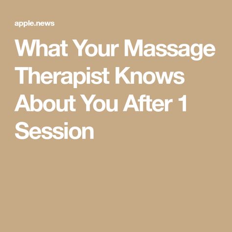 What Your Massage Therapist Knows About You After 1 Session Sore Neck, Shoulder Tension, Muscle Knots, Doctor Appointment, A Massage, Massage Therapist, Primary Care, Health Conditions, Body Language