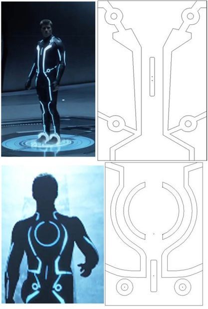 Picture of Designing the Laser Vector Paths Tron Costume, Tron Art, Tron Bike, Tron Legacy, Sci-fi Armor, Photos Booth, Cosplay Tutorial, Cosplay Diy, Cosplay Tips