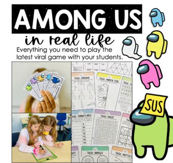 AMONG US® GAME PACK Are your students obsessed with the game 'Among Us'? Now you can use it in your classroom with our 'Among Us' game pack. Included are all the instructions and resources you need to play this game in the classroom. There are tasks included but it can also be used with your own wor... Among Us Activities For Kids, Among Us In Real Life, Among Us Characters, Real Life Games, Among Us Game, Life Game, Star Wars Birthday, Teacher Teacher, 11th Birthday