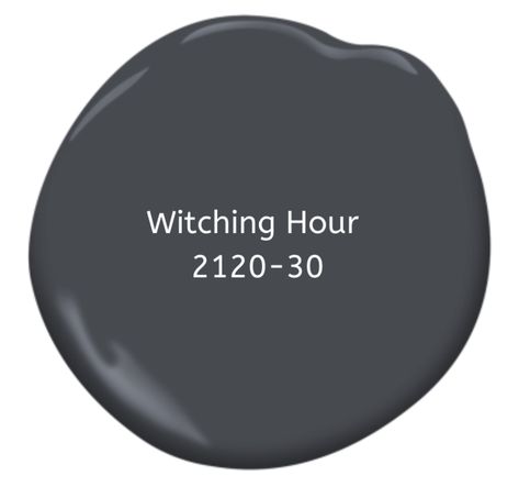 Witching Hour Paint, Bm Witching Hour, Hale Navy, Affordable Interior Design, Witching Hour, Benjamin Moore Colors, Benjamin Moore Paint, Window Trim, Strong Colors