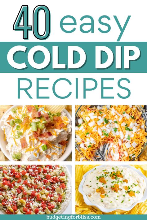 Looking for simple party dip recipes for your next outdoor gathering? Find 40 easy cold dip recipes perfect for summer parties. These summer appetizers are sure to please any crowd. Easy Dips For Bbq, Good Cold Dips For Parties, Cookout Dips Easy, Dips That Go With Burgers, Dip For Cookout, Summertime Dips Easy Recipes, Summer Time Party Dips, Easy Appetizers For A Party Appetizer Recipes, Dip To Bring To A Party