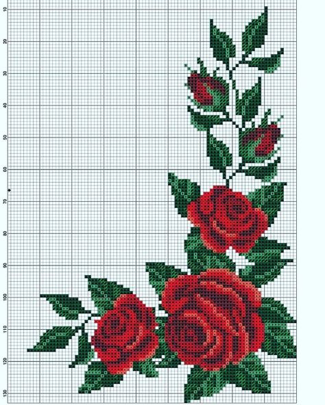 Floral Cross Stitch Pattern FB0 Rose Cross Stitch Pattern, Cross Stitch Fruit, Cross Stitch Alphabet Patterns, Floral Cross Stitch Pattern, Cross Stitch Tree, Pola Kristik, Cross Stitch Patterns Flowers, Pola Sulam, Cross Stitch Borders