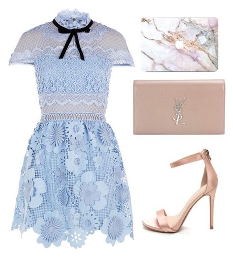 "Love is everything" by skajackson on Polyvore featuring self-portrait and Yves Saint Laurent Royal Clothing, Brian Atwood, Outfit Dress, Looks Chic, Dressy Outfits, Fancy Outfits, Girly Fashion, Girly Outfits, Mode Inspiration