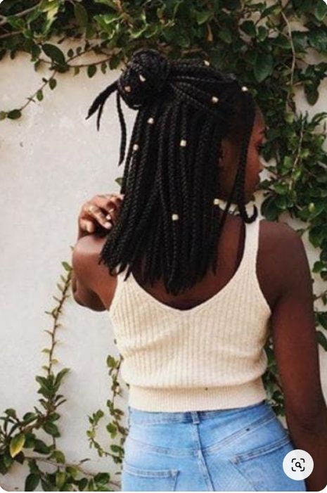 Medium Sized Box Braids, Bob Box Braids Styles, Box Braids Pictures, Cabello Afro Natural, Bob Braids Hairstyles, Medium Box Braids, Blonde Box Braids, Jumbo Box Braids, Braids Styles