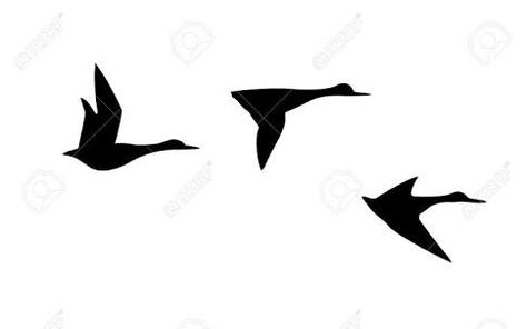 Tattoo Ideas Hunting, Tattoo Clipart, Goose Tattoo, Stick Poke Tattoo, Duck Tattoos, Country Tattoos, Small Tattoo Ideas, Hallway Wall, Poke Tattoo