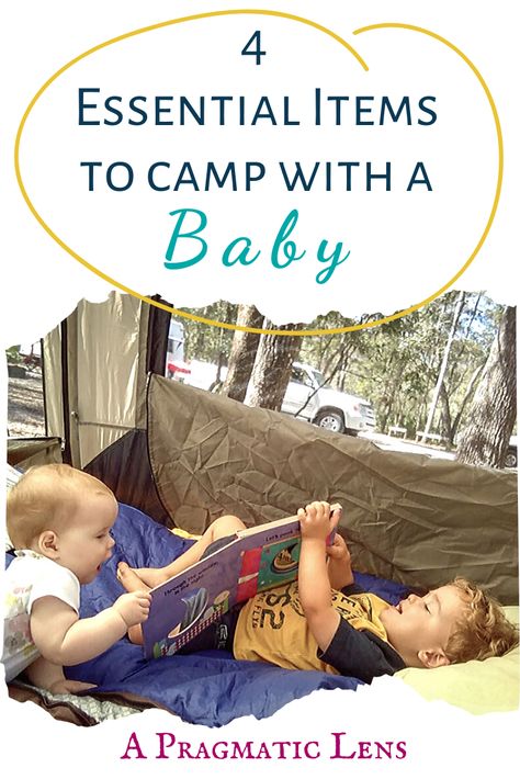 Are you stressing out about what you should bring when you go camping with your baby? Believe it or not, you do not need much! Keep your packing minimal by only bringing these four essential items that will make your camping trip and packing much easier! Baby Camping Essentials, Camping With Baby, Baby Camping Gear, Baby Camping, Camping Products, Camping With A Baby, Camping Cot, Family Tent Camping, Easy Camping