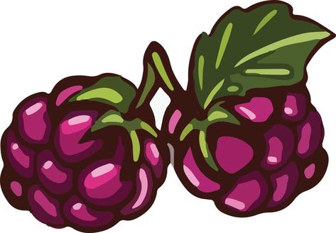 Berry purple blackberry. vector illustration Cartoon style. Berries Cartoon, Mulberry Fruit, Slime Rancher, Home Lock Screen, Illustration Cartoon, Cartoon Pics, Cartoon Style, Lock Screen, Cartoon Styles